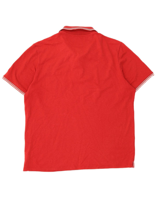 Champion Mens Easy Fit Polo Shirt XL Red Striped