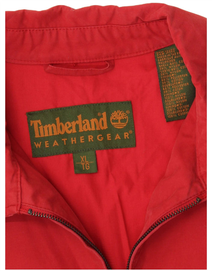 Jachetă Bomber pentru bărbați Timberland UK 42 XL Bumbac roșu