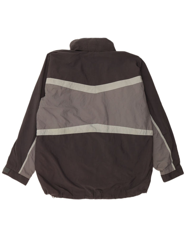 Jachetă de vânt cu glugă Helly Hansen pentru bărbați UK 40, mare, gri, color block