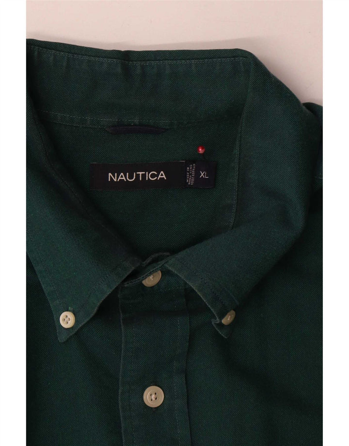 Cămașă Nautica pentru bărbați XL bumbac verde