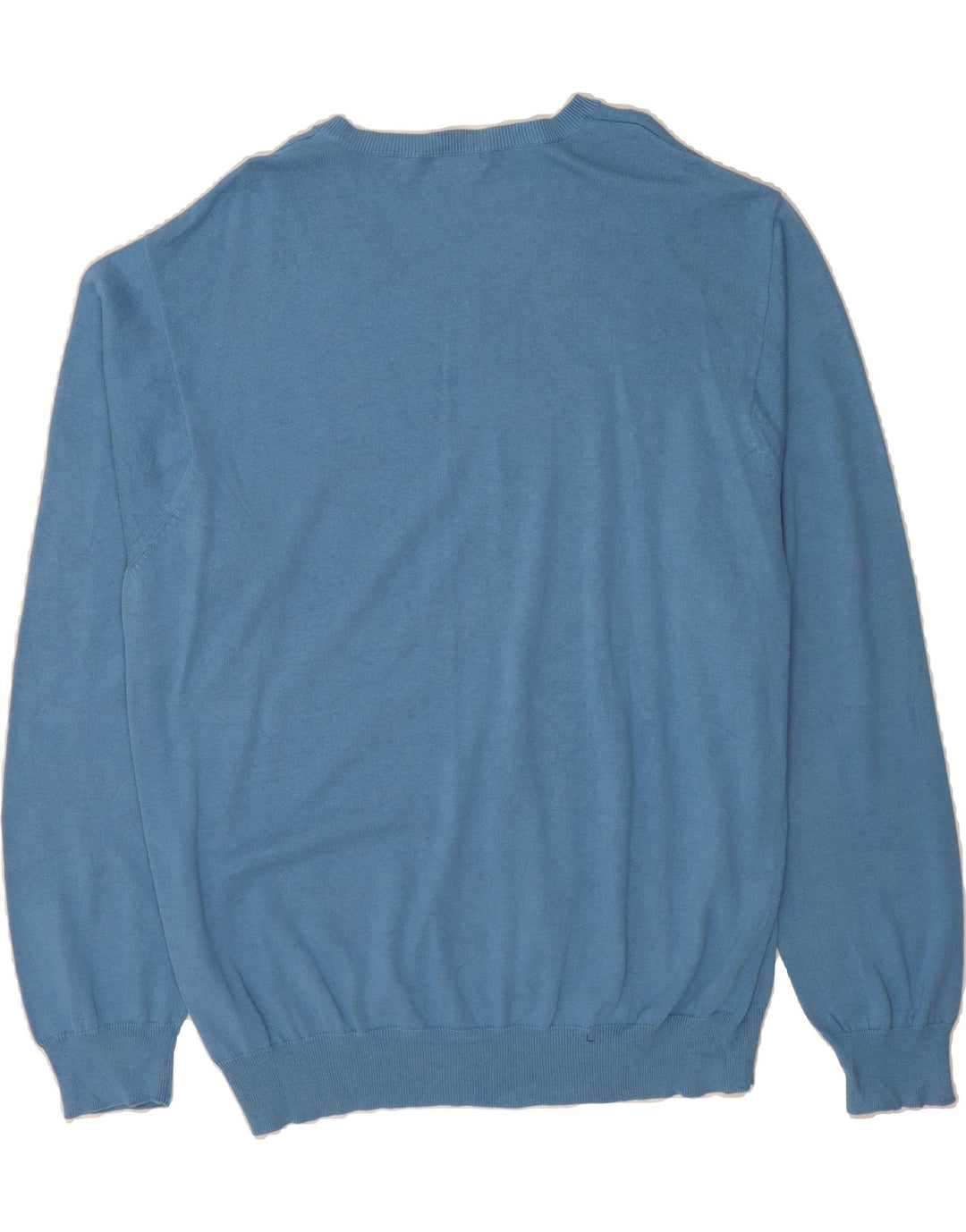 IZOD Mens V-Neck Jumper Sweater 2XL Blue Cotton Vintage Izod and Second-Hand Izod from Messina Hembry 