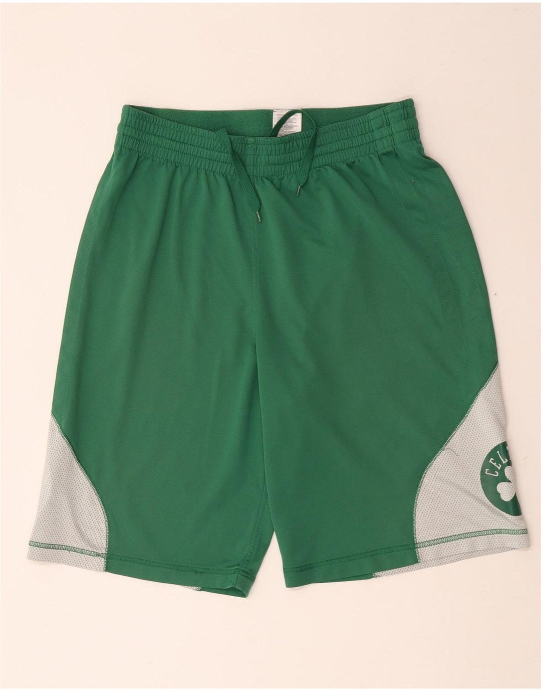 Pantaloni scurți sport Celtics Adidas pentru bărbați, verde mediu, poliester color bloc