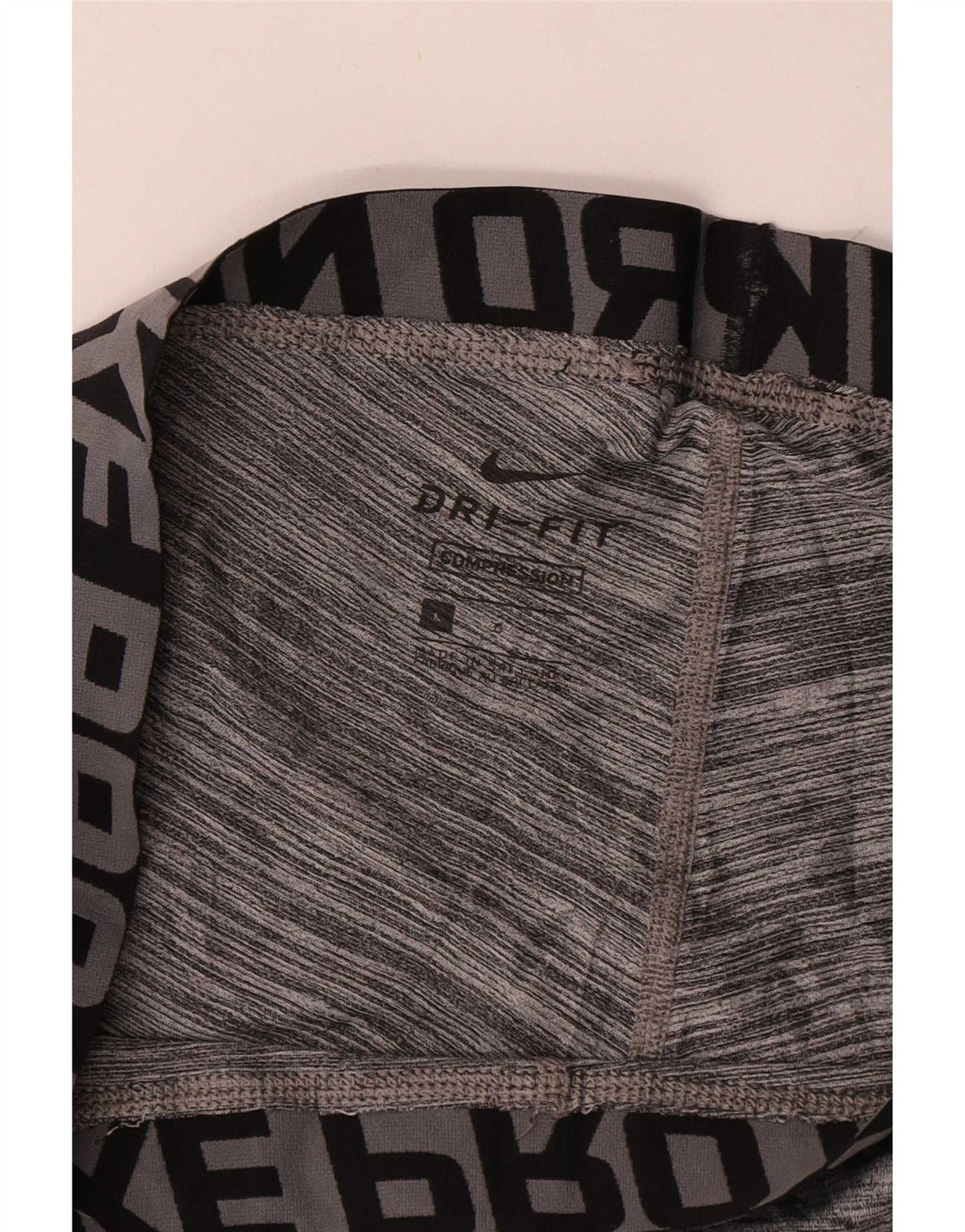 Leggings grafici Nike Dri Fit pentru bărbați, mari, gri, pete