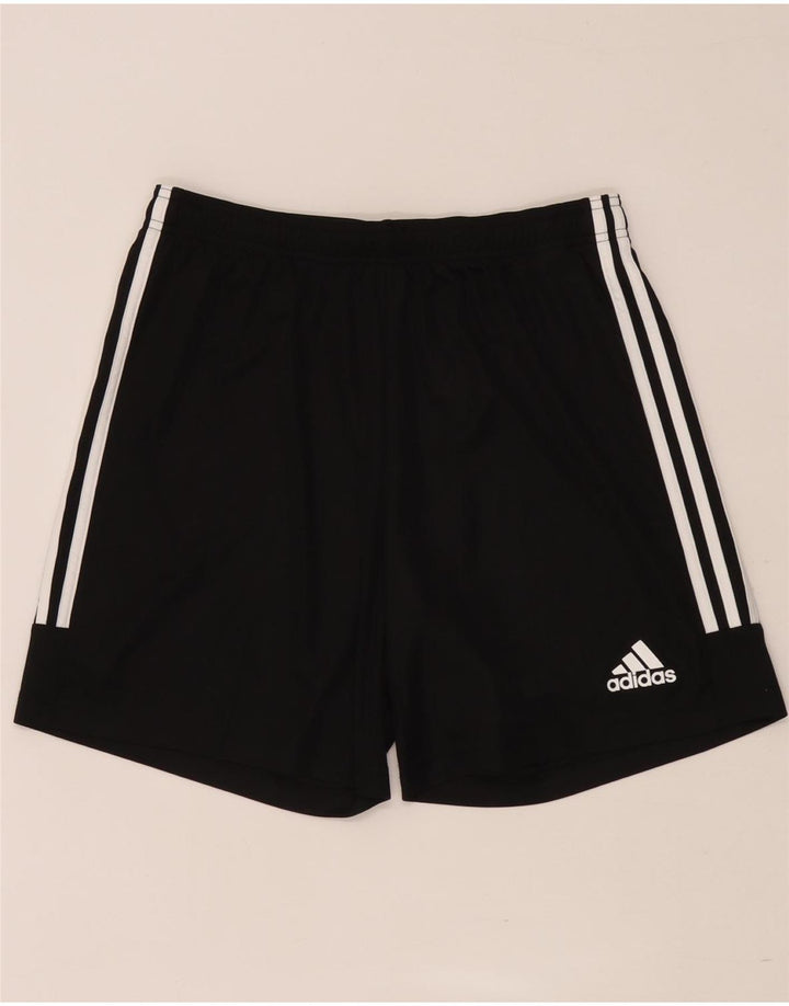 Pantaloni scurți sport Aeroready Adidas pentru bărbați, poliester mediu negru