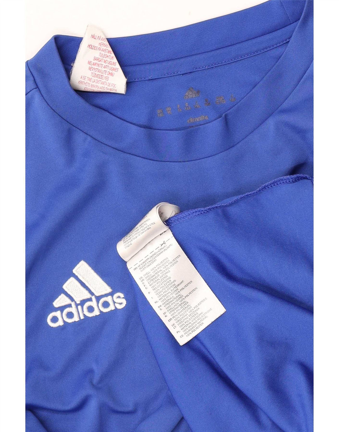 Tricou Adidas Climalite pentru baieti Top 11-12 ani poliester albastru