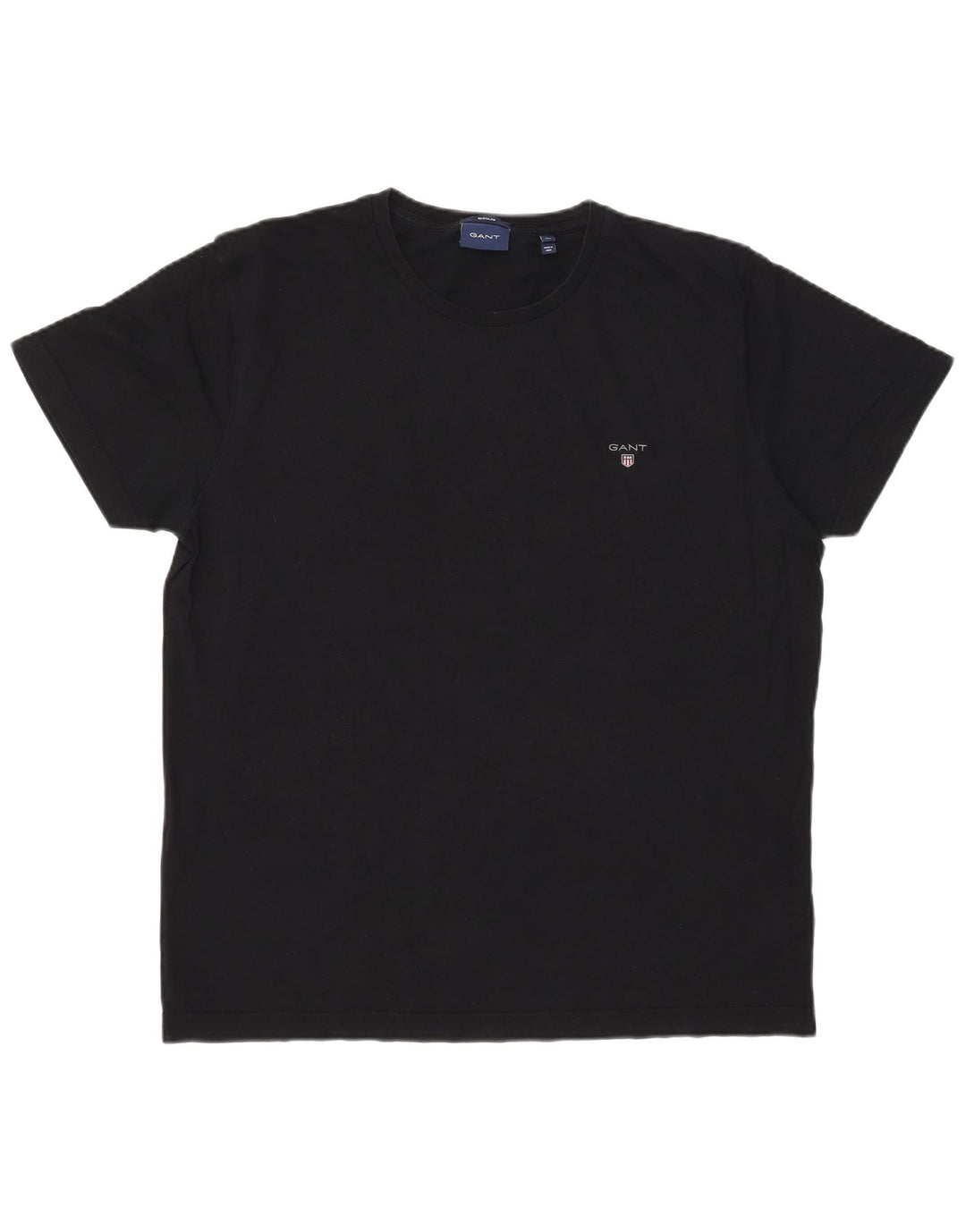 Gant Bărbați Regular Tricou Top XL Bumbac Negru