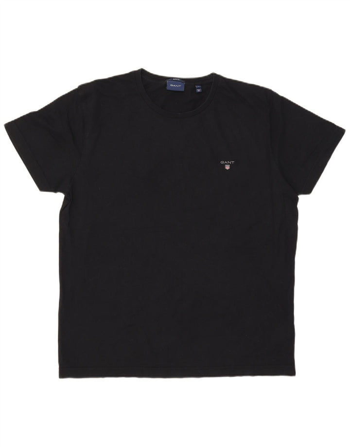 Gant Bărbați Regular Tricou Top XL Bumbac Negru