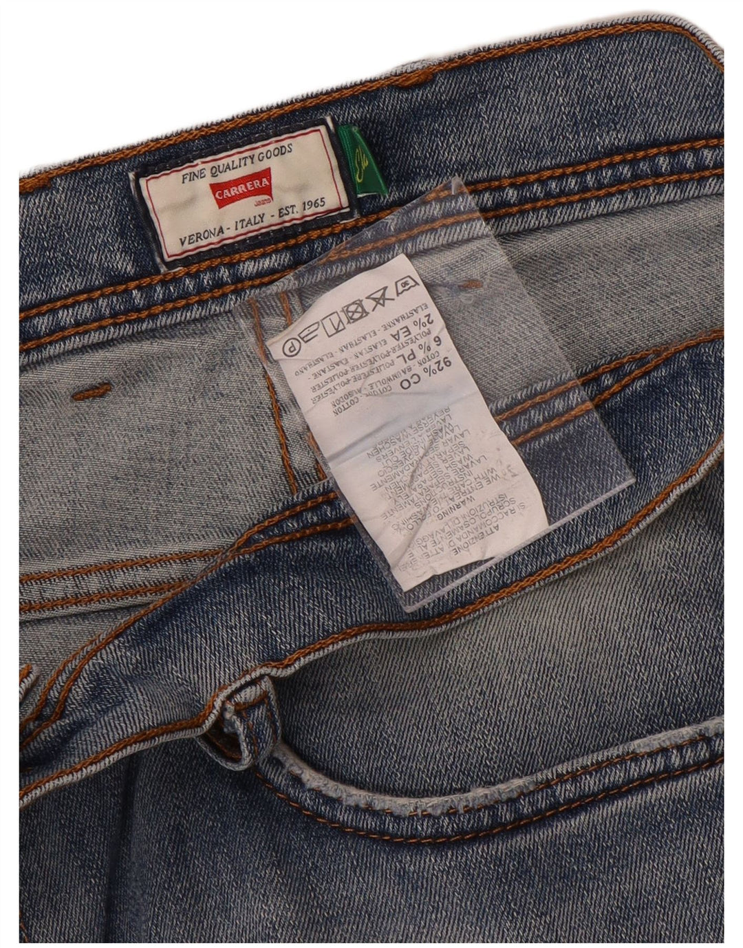 Blugi slim pentru bărbați Carrera Distressed W34 L33 Bumbac albastru