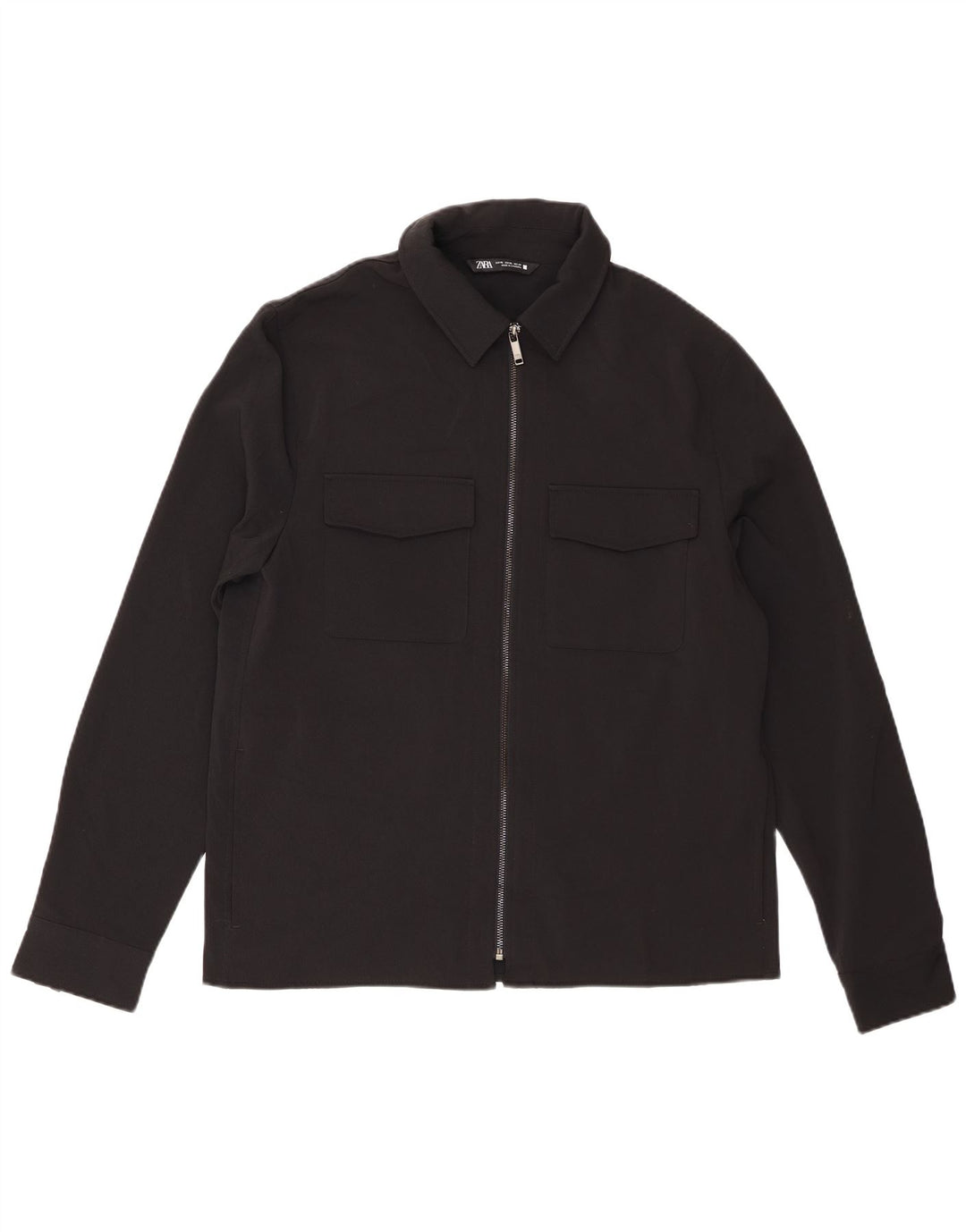Cămașă pentru bărbați Zara XL Poliester negru
