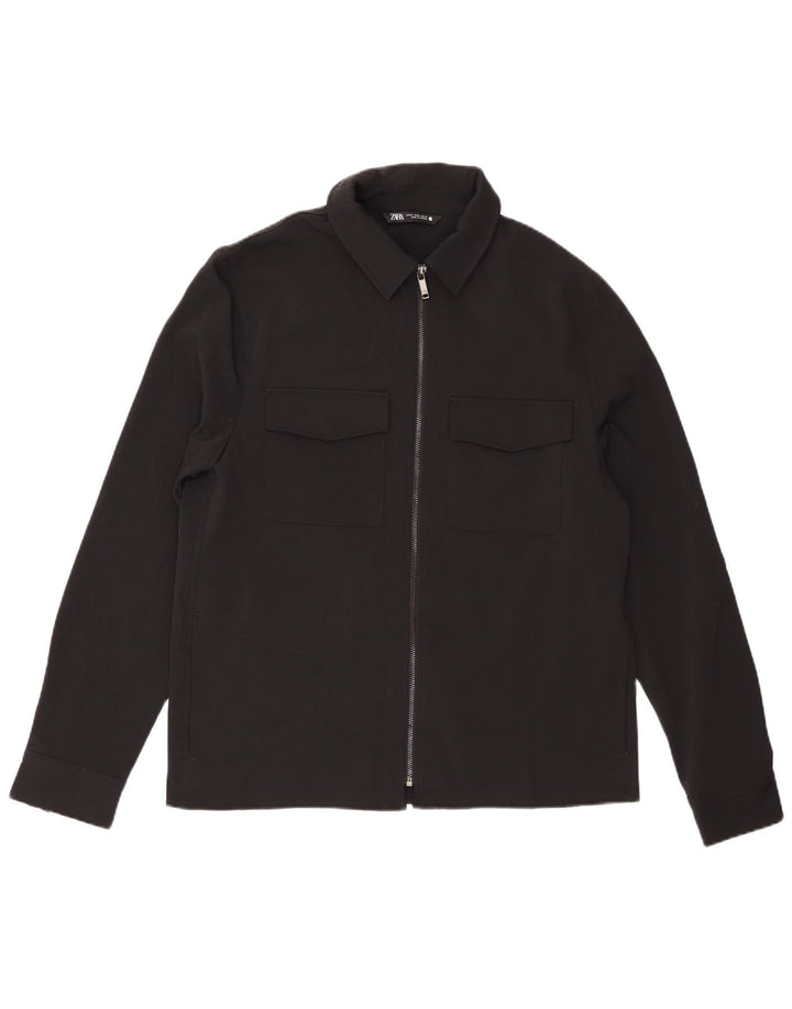 Cămașă pentru bărbați Zara XL Poliester negru