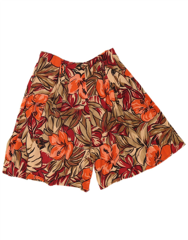 Pantaloni scurti vintage pentru femei Cullotes, W30, medii, multicolore, florale