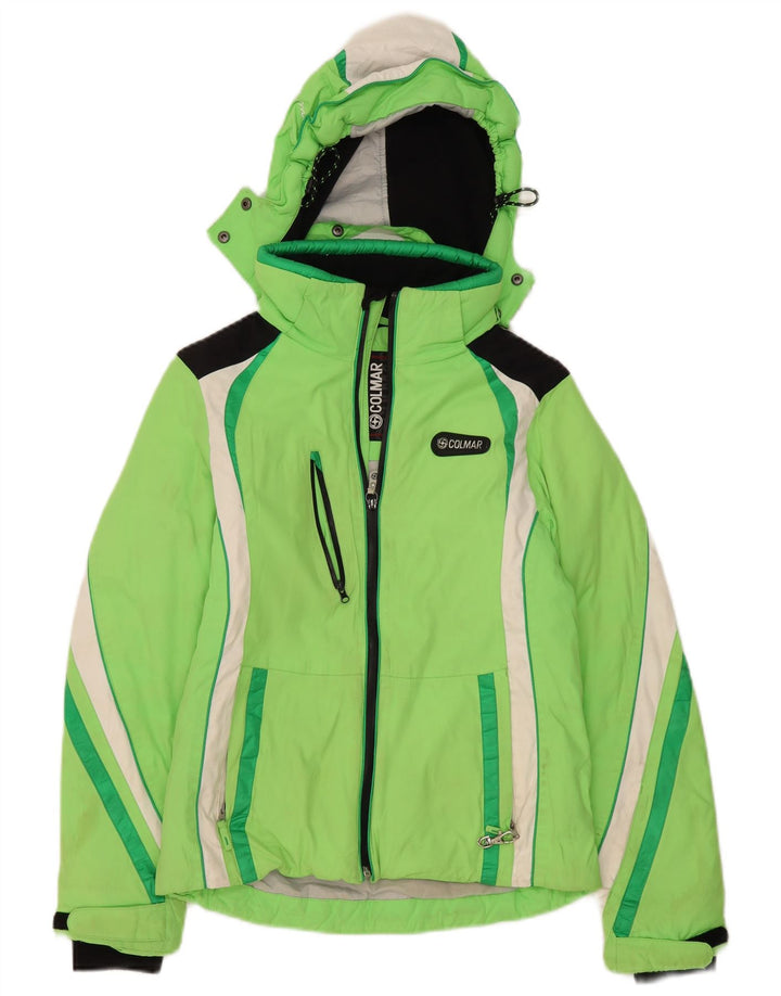 Jachetă de schi supradimensionată pentru femei Colmar, cu glugă, IT 40 XS, verde, color block