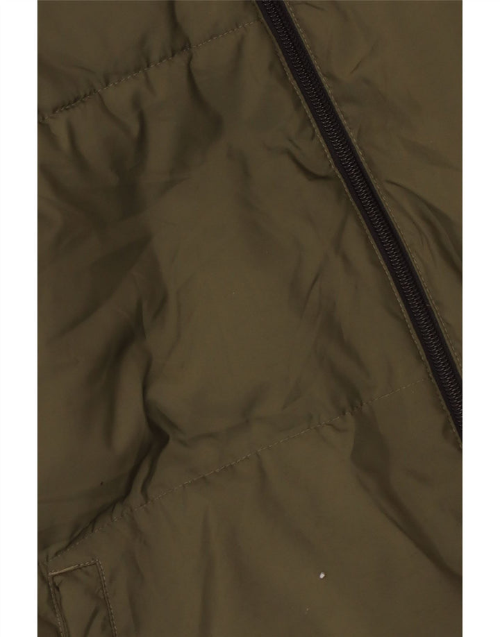 Jachetă căptușită pentru băieți Adidas 13-14 ani Kaki Poliester