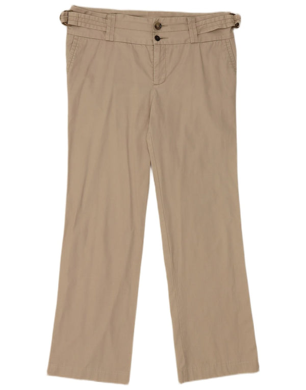 Pantaloni chino drepți pentru femei Zara EU 42 Large W32 L28 Gri