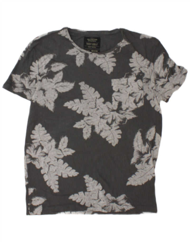 Tricou Bărbați All Saints Top Medium Gri Floral Bumbac