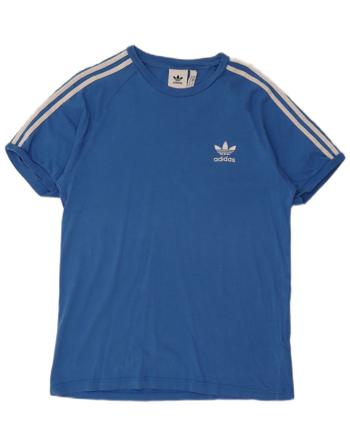 Tricou pentru bărbați Adidas Top Medium Blue Bumbac
