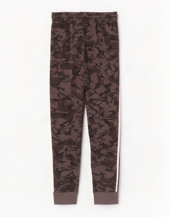 Pantaloni de trening pentru bărbați Adidas Pantaloni de jogging, bumbac camuflaj, gri mediu