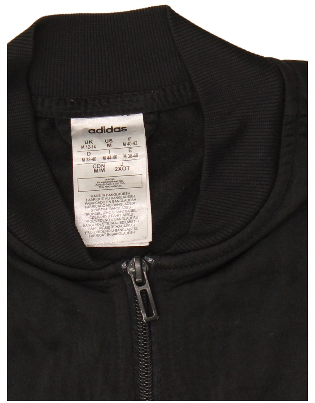 Jachetă de trening Adidas pentru femei UK 12/14 Poliester mediu negru