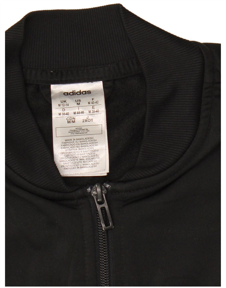 Jachetă de trening Adidas pentru femei UK 12/14 Poliester mediu negru