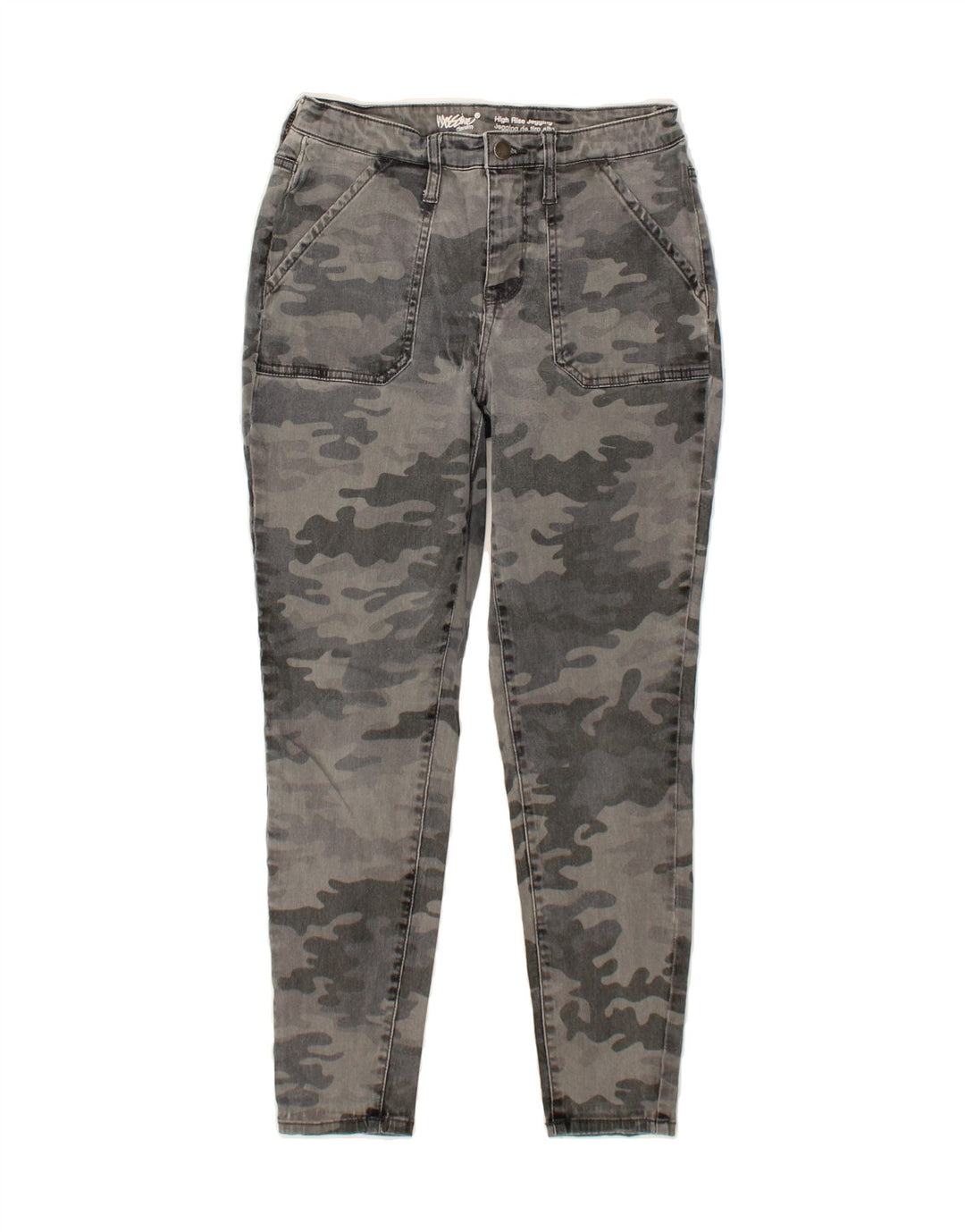 MOSSIMO Womens High Rise Jegging Jeans US 6 Medium W28 L27 Grey Camouflage Vintage Mossimo and Second-Hand Mossimo from Messina Hembry 