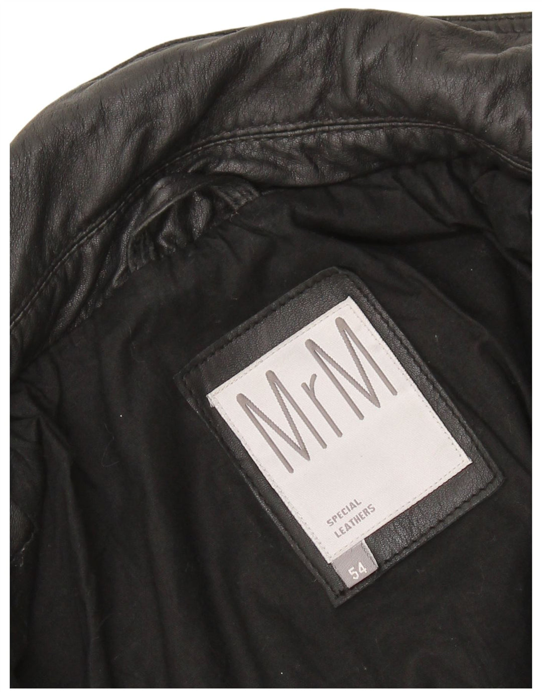 Geacă militară din piele vintage pentru femei IT 54 3XL din piele neagră