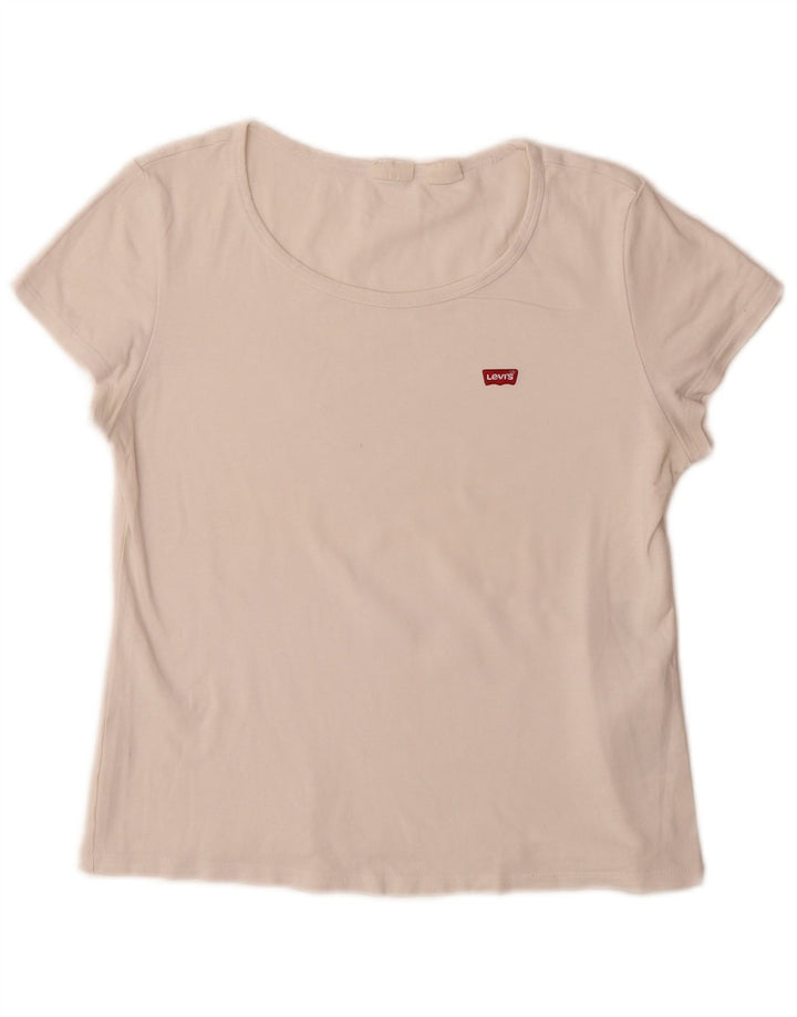 Tricou pentru femei Levi's Top UK 14 Large White Bumbac