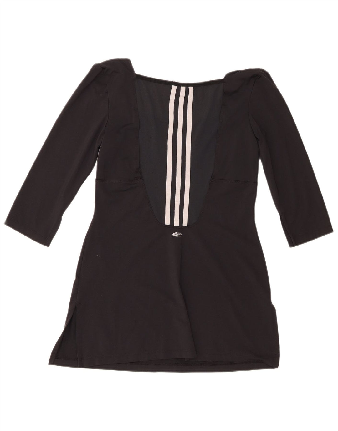 Adidas Climacool Top 3/4 Sleeve UK 10 Small Black Nylon