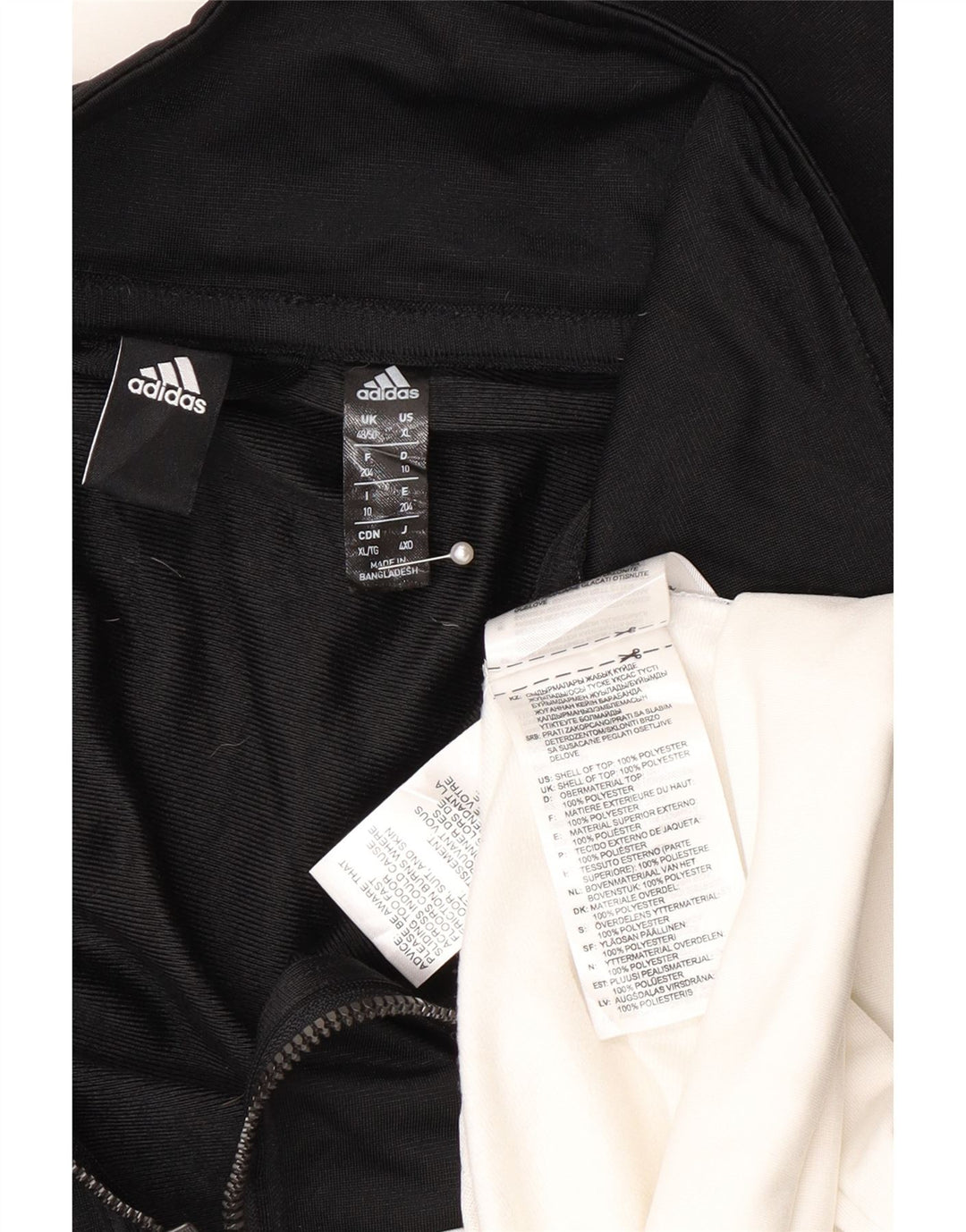 Jachetă de trening Adidas pentru bărbați Marea Britanie 48/50 XL Poliester color bloc negru