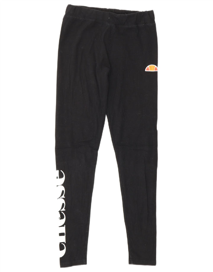 Leggings cu grafic pentru femei ELLESSE UK 8 Small Black