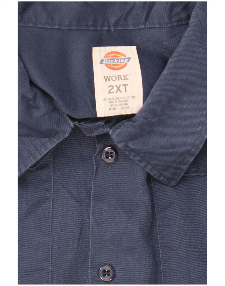 Cămașă cu mânecă scurtă pentru bărbați DICKIES, 2XL, poliester bleumarin