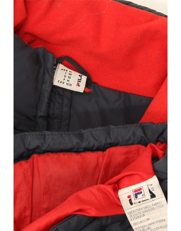 Jachetă captusită cu grafică Fila pentru bărbați UK 38 Medium Navy Blue Marine