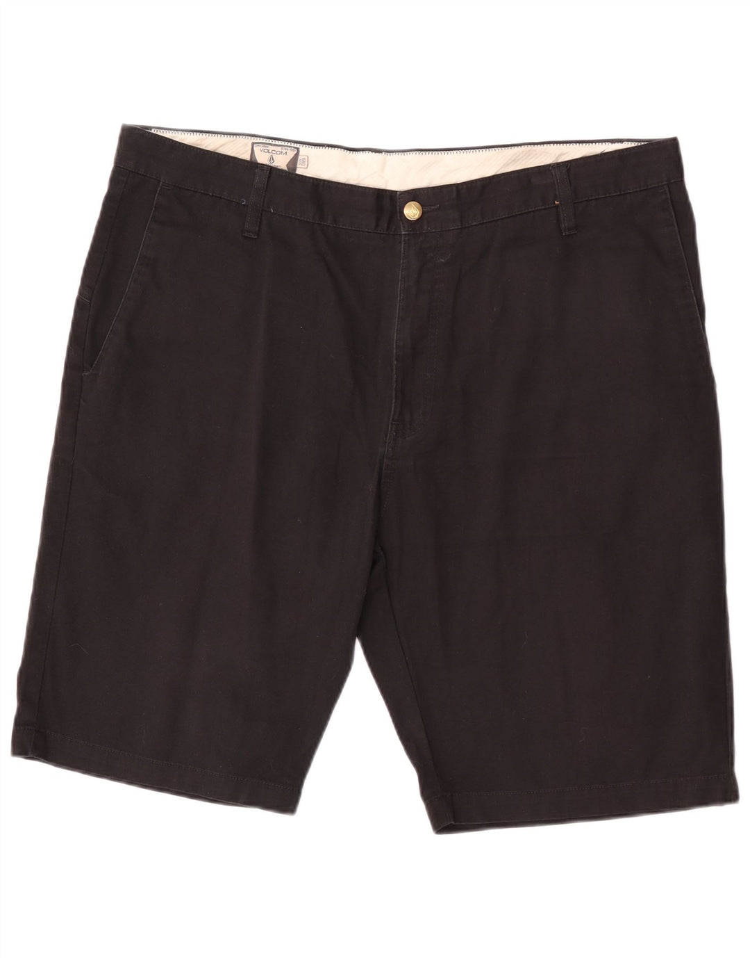 Pantaloni scurți chino pentru bărbați Volcom W38 XL, bumbac negru