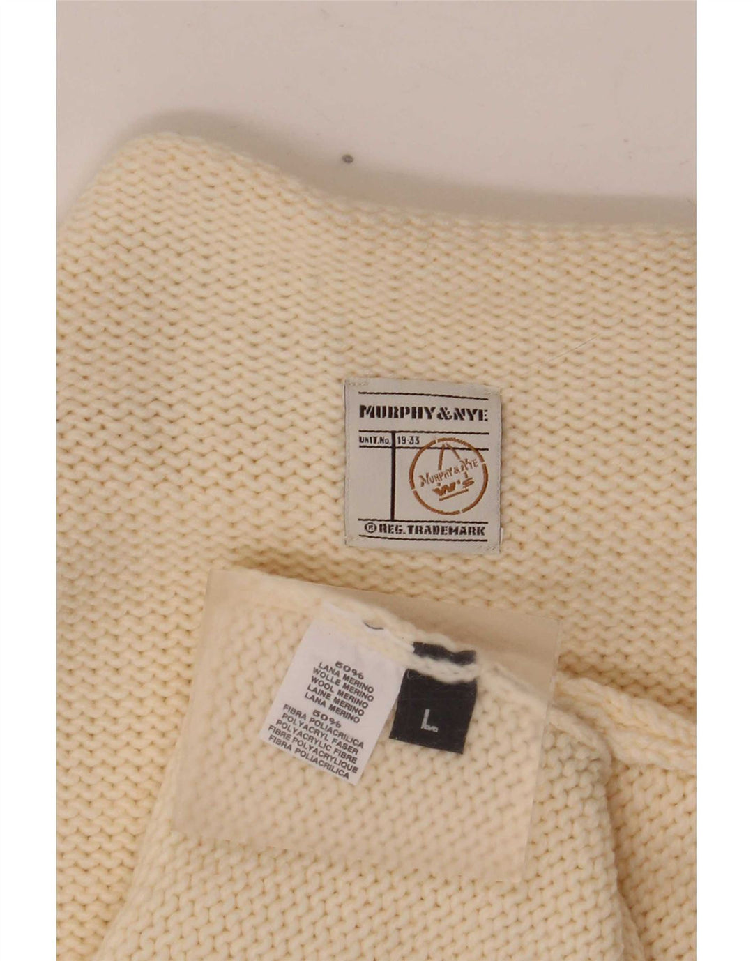 Murphy & Nye Femei Vest Tank Top Marea Britanie 14 Lână alb catifelat