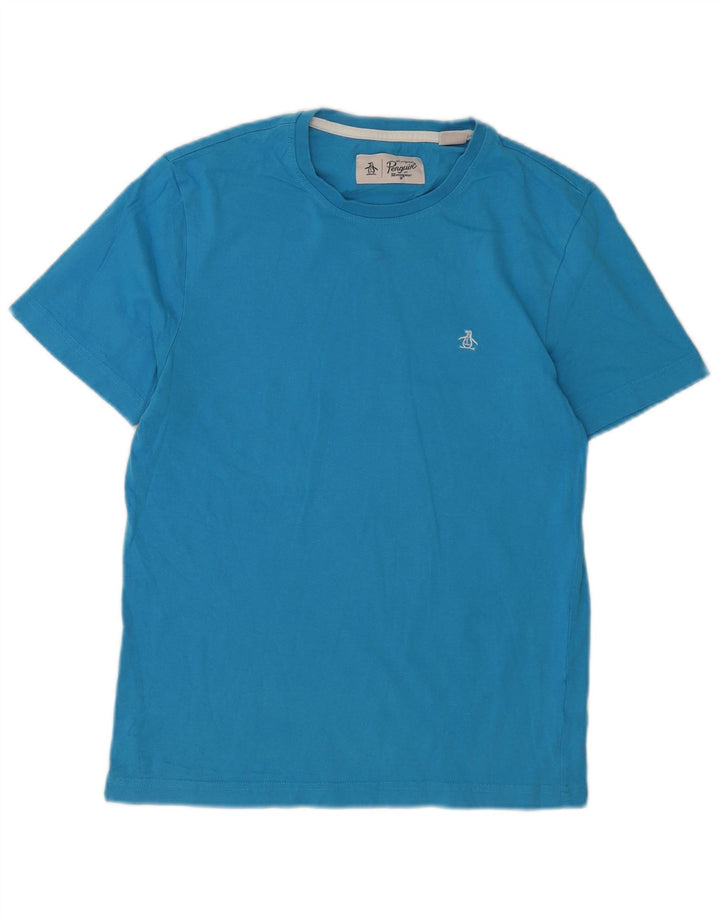 Tricou pentru bărbați Penguin Top mic, albastru, bumbac