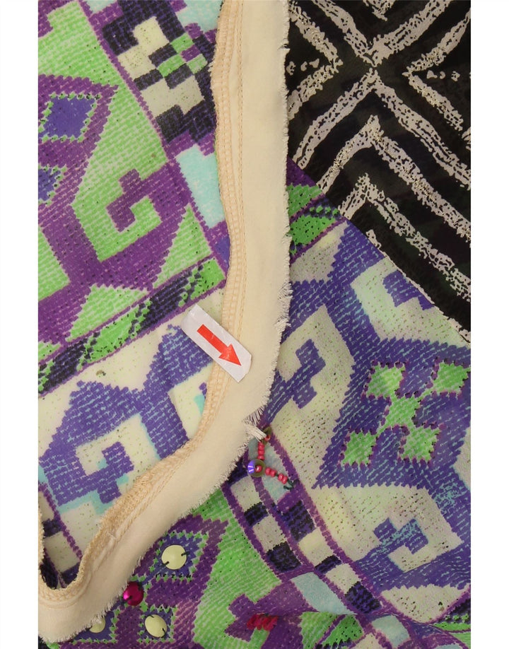 Bluză Desigual Femei Top UK 14 Medium Multicolor Patchwork Poliester