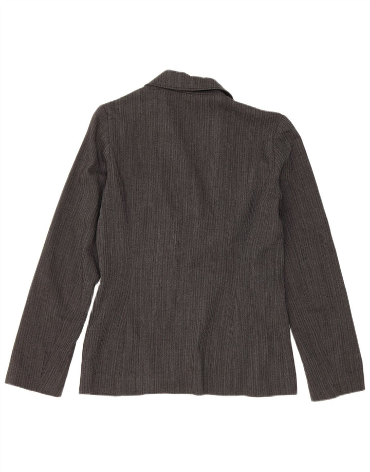 Blazer Vintage pentru femei cu 2 nasturi IT 42 Lână gri mediu
