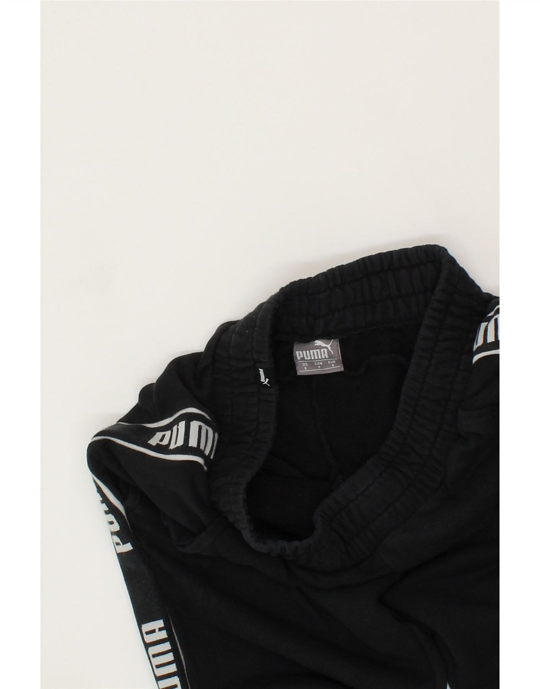 PUMA Mens Graphic Tracksuit Trousers Small  Black Cotton Vintage Puma and Second-Hand Puma from Messina Hembry 