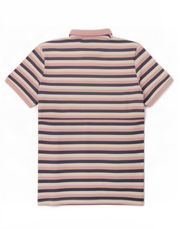 Tricou polo Lee pentru bărbați XL, bumbac cu dungi multicolore