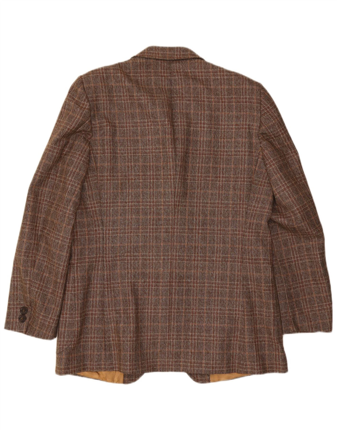 Blazer pentru bărbați Sir Henry's, cu 2 nasturi, UK 40, mare, maro, carouri