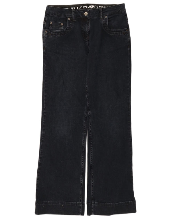 Fat Face Blugi Bootcut pentru femei UK 10 Small W30 L32 Bumbac bleumarin