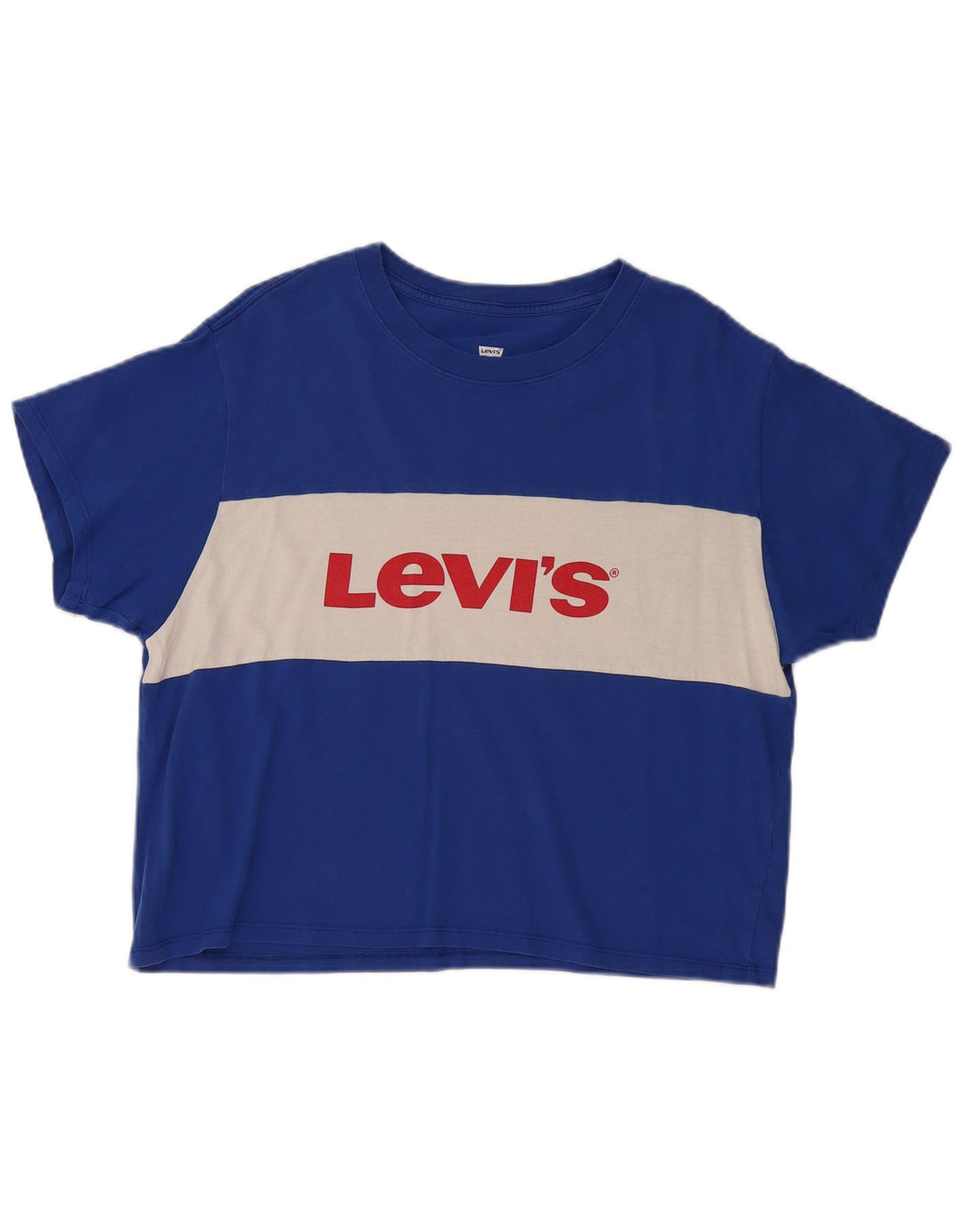 Tricou cu grafic pentru femei Levi's Top UK 14 Medium Blue Colorblock