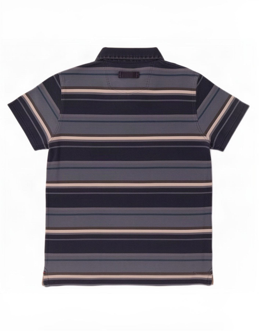 Tricou polo pentru bărbați Fat Face, bumbac cu dungi albastre medii