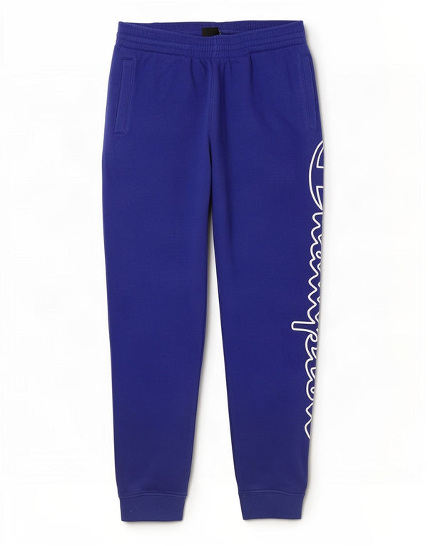 Champion Mens Graphic Tracksuit Trousers Joggers Small Blue