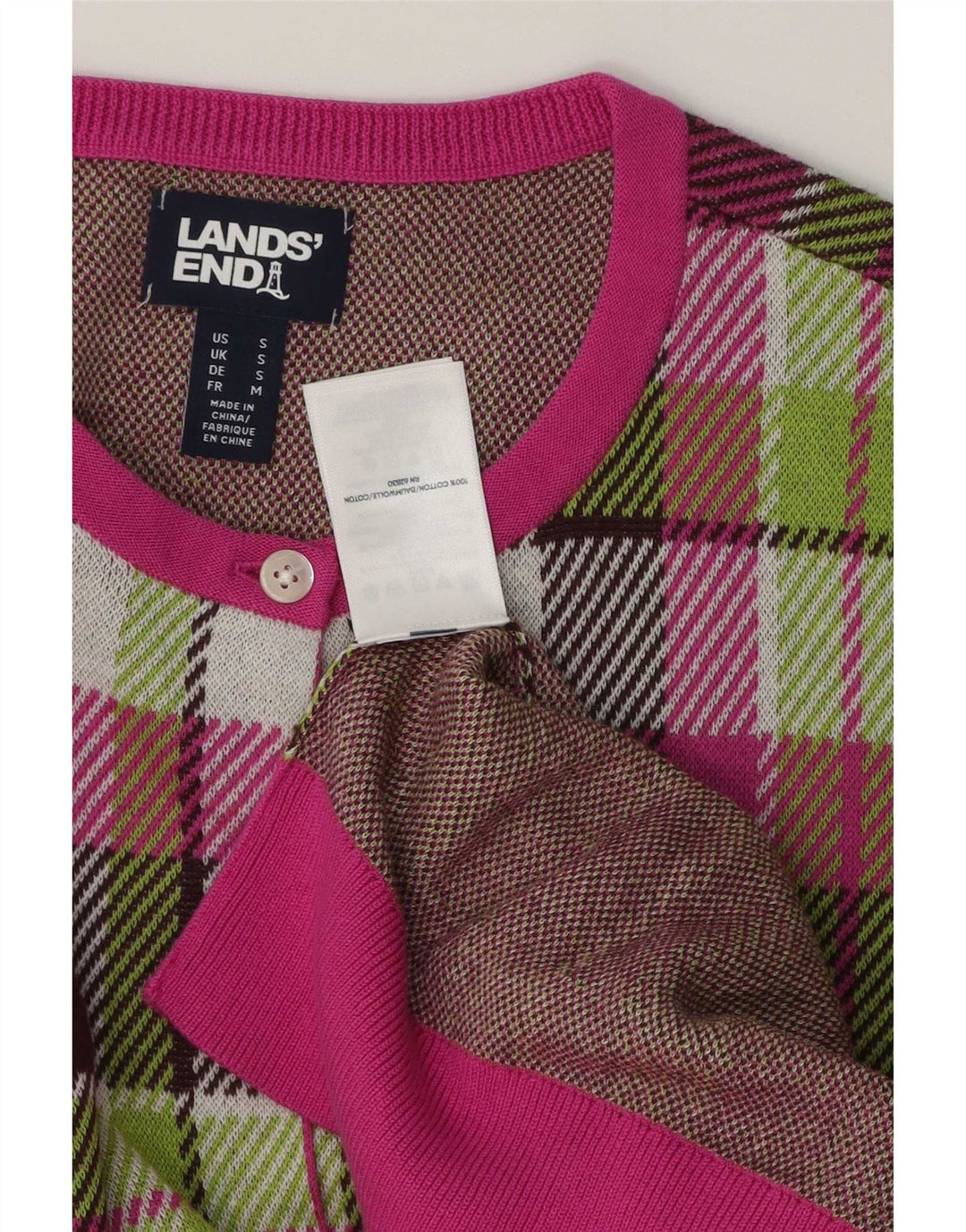 Pulover cardigan supradimensionat pentru femei Lands End UK 10, mic, multicolor