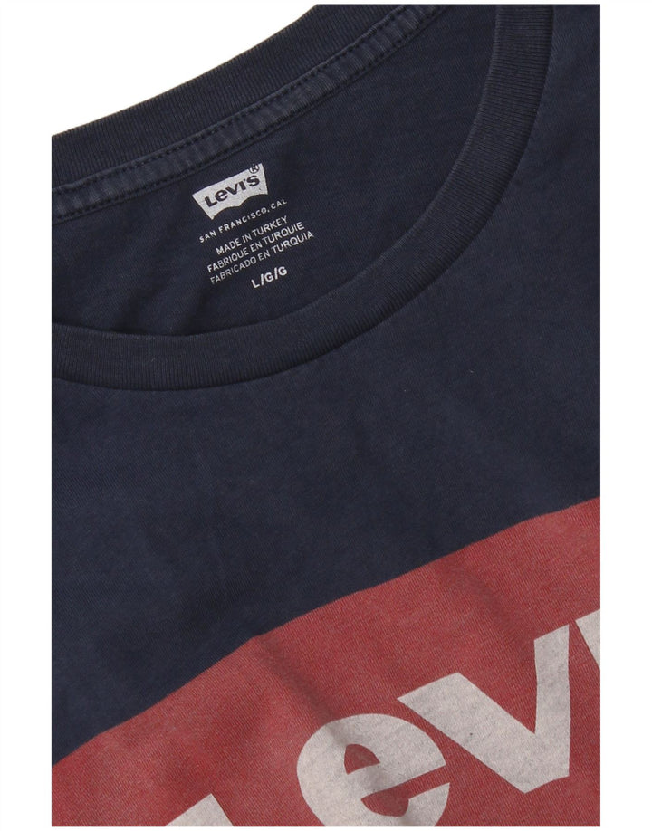Tricou grafic pentru bărbați Levi's Top mare bleumarin