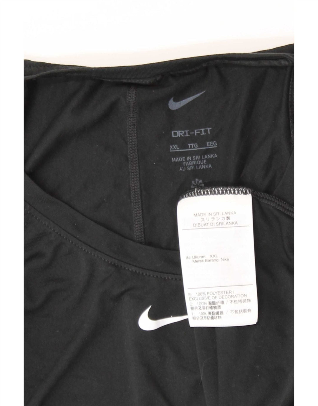 Vesta Nike Dri Fit pentru femei UK 20 2XL Negru Poliester