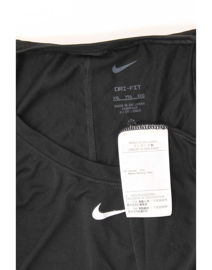 Vesta Nike Dri Fit pentru femei UK 20 2XL Negru Poliester