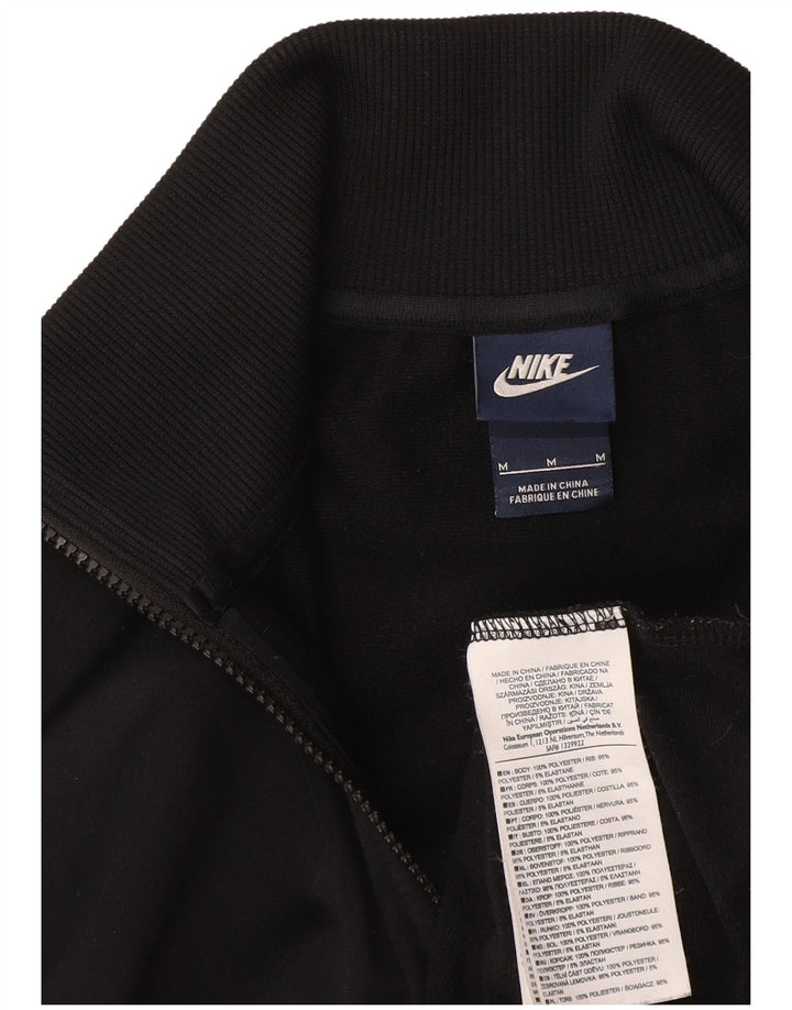 Jachetă de top pentru trening Nike pentru femei UK 12 Medium Black Colorblock Poliester