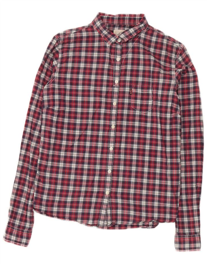 Cămașă Levi's pentru femei UK 14 Medium Red Check Bumbac