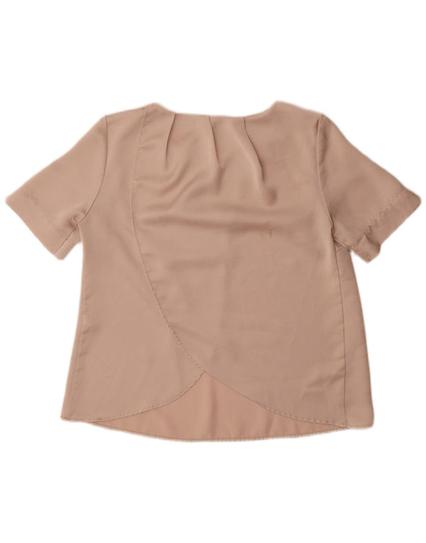 Bluză supradimensionată Topshop pentru femei Top UK 10 Small Beige Poliester